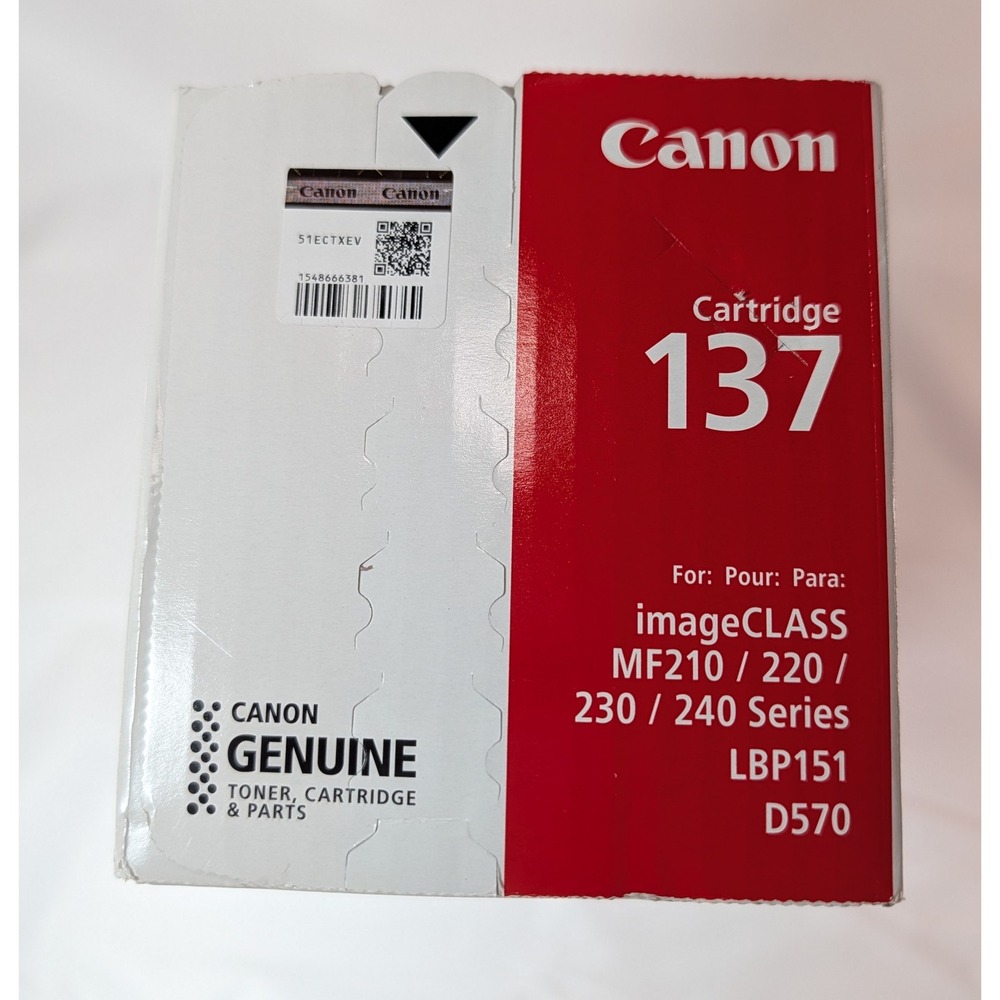 Canon 137 Genuine Toner Cartridge Black 9435B001 imageCLASS MF210 MF230 LBP151